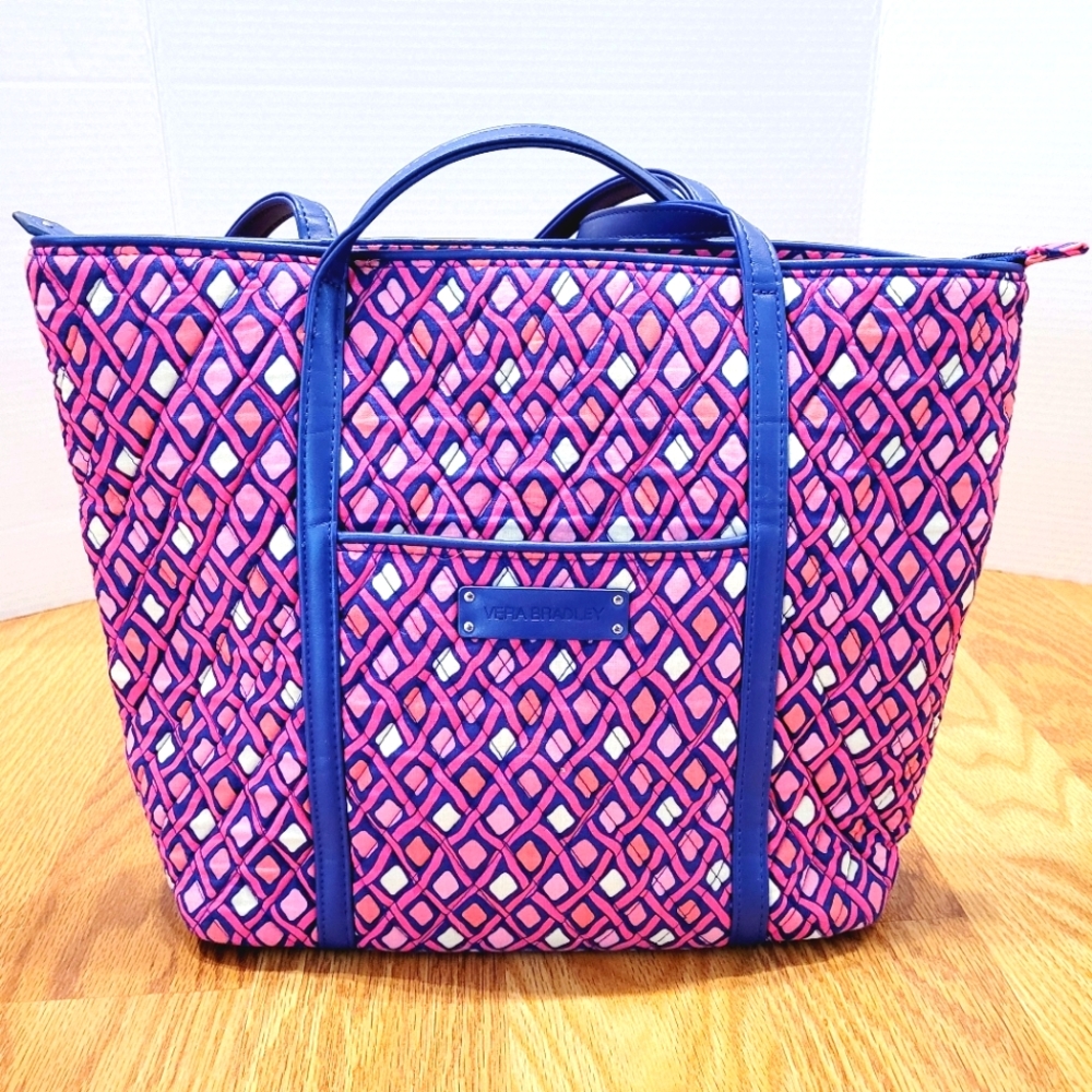 Vera Bradley Katalina Pink Diamonds Breast Cancer Awareness Tote